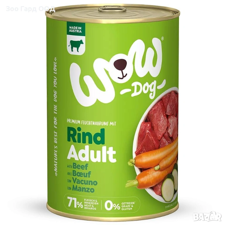 WOW Dog - Консерви за кучета различни видове 400 гр., снимка 1