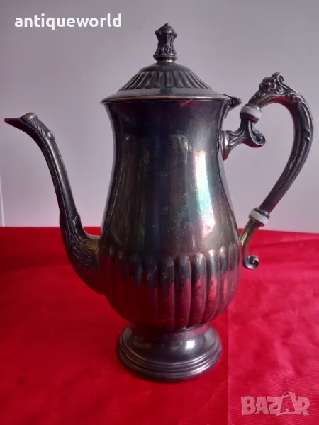 Стара Барокова ПОСРЕБРЕНА Кана , Чайник, снимка 1