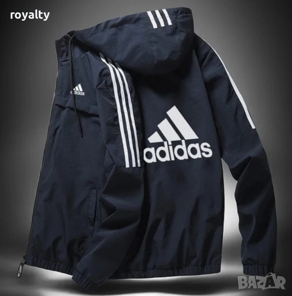 Adidas тъмно синя ветровка - шушляк , снимка 1