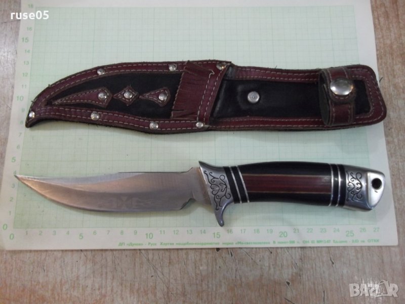 Нож "Columbia USA Saber" с кожена кания, снимка 1