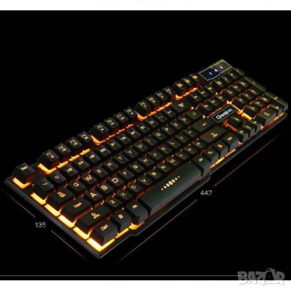 Геймърска клавиатура Shipadoo K600 с водоустойчив дизайн и подсветка, снимка 1