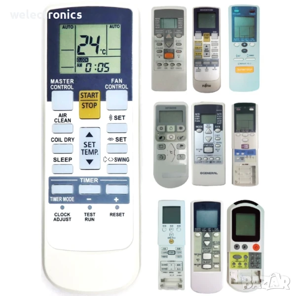 Универсално дистанционно за климатик FUJITSU,KS-FT01V, снимка 1