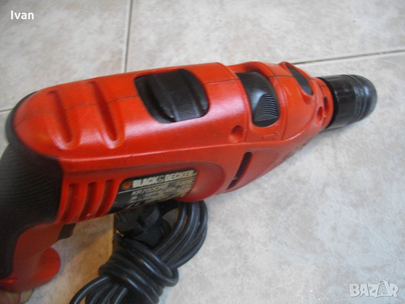 Black Decker KR700CRE-710 Вата-Английска-Ударна Бормашина-Дрелка-Блек Декер, снимка 1