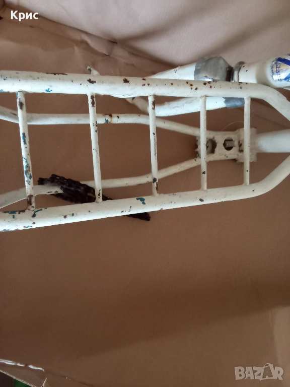 Рамка от ретро колело Балканче [червена, бяла], снимка 1