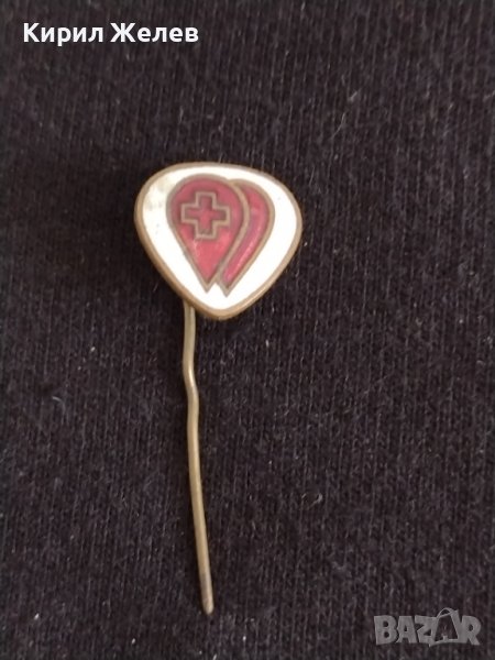 Стара рядка значка червен кръст с емайл за колекция 7258, снимка 1