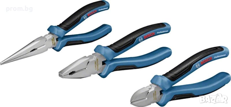 Bosch Professional /син цвят/ клещи, комбинирани, резачки, секачки, дълга човка, Германия, снимка 1