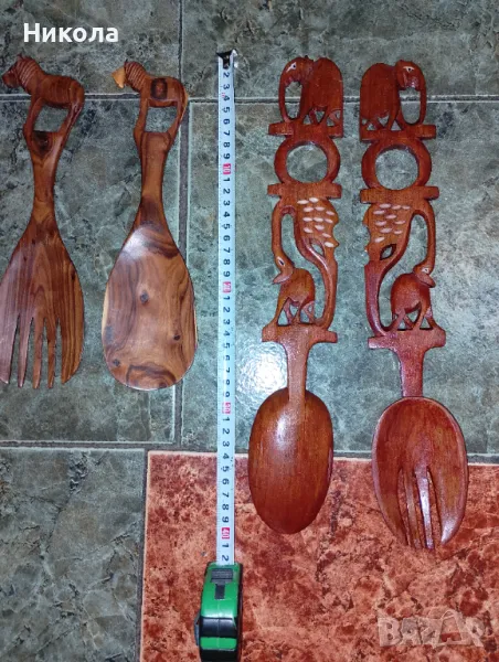 Дървени, екзотични,кухненски прибори, снимка 1