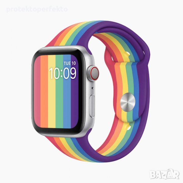 Прайд каишка Apple watch 38mm/ 40/ 41 силиконова, снимка 1