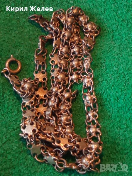 19 ВЕК ВЪЗРОЖДЕНСКИ СРЕБЪРЕН ГЕРДАН САЧАН ЕТНО ПЛЕТКА МАЙСТОРСКА ОГЪРЛИЦА НАКИТ за НОСИЯ БИЖУ 14452, снимка 1