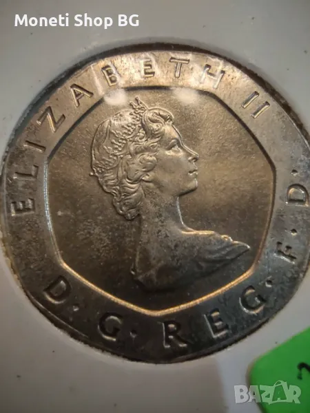 1983 Rare Twenty Pence Elizabeth II UK Coin D. G. Reg. F. D., снимка 1