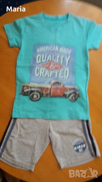 тениски и къси панталони р. 122 изгодно и практично, снимка 1