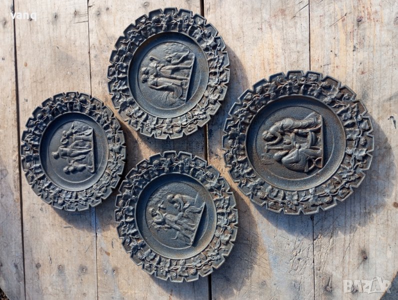Чугунени чинии за стена, снимка 1