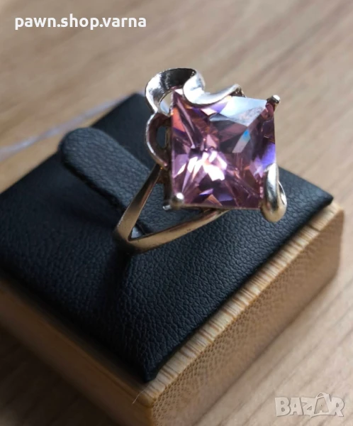 Нов. сребърен пръстен с камък – 925 проба, снимка 1