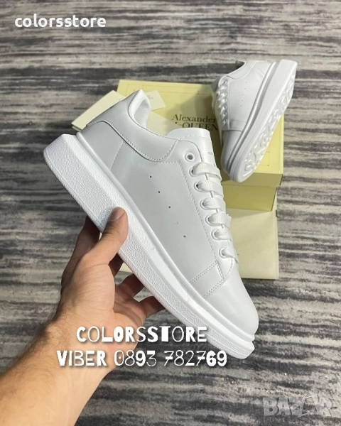 Бели кецове Alexander McQueen/BR84y, снимка 1