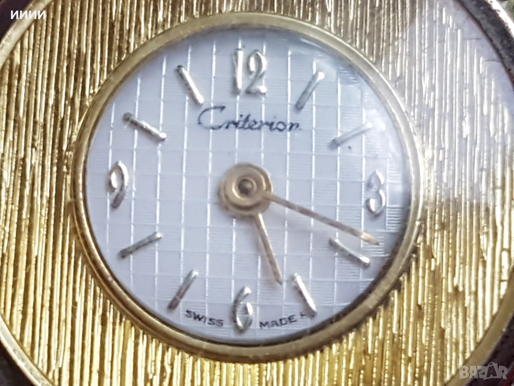 Швейцарски джобен часовник с позлата , снимка 1