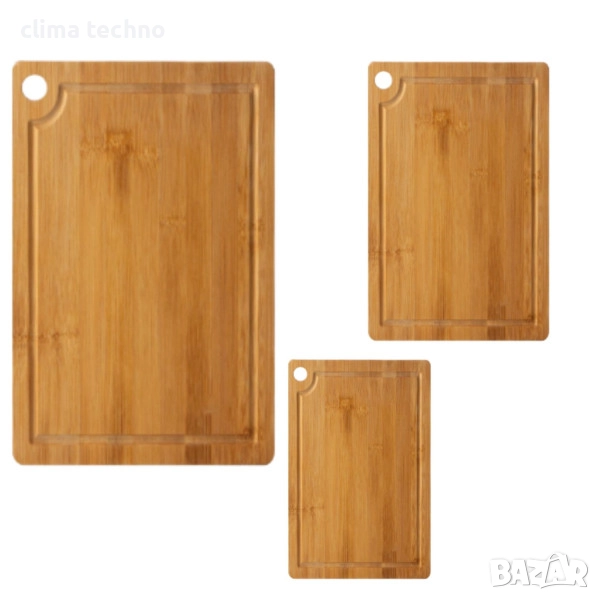 Бамбукови дъска за рязане в квадратна форма, снимка 1