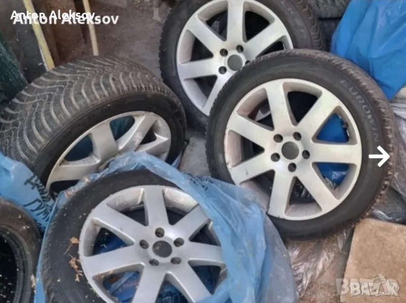 Джанти 17 с чисто нови зимни гуми.., снимка 1