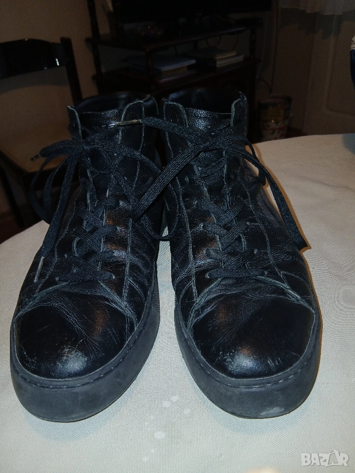 Мъжки зимни боти от естествена кожа, EA7 , снимка 1