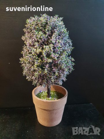 Изкуствени цветя в керамична кашпа, снимка 2 - Изкуствени цветя - 35348234