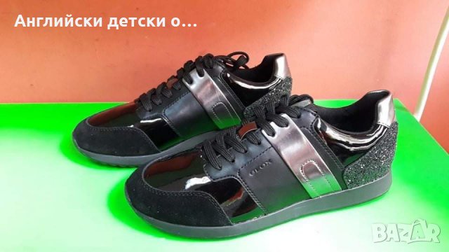 Английски детски кецки естествена кожа-GEOX , снимка 3 - Детски маратонки - 32716058