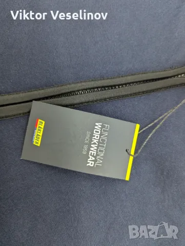 НОВО Blaklader Софтшел Мъжко Яке Размер S Син Softshell, снимка 11 - Якета - 49666406