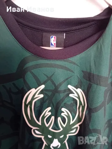 Оригинален фенски потник на Milwaukee Bucks, снимка 5 - Баскетбол - 50419155