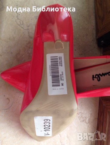 Нови розово коралови обувки, снимка 4 - Дамски обувки на ток - 28988617