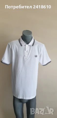 Fred Perry Pique Cotton Mens Size 50 / L НОВО! ОРИГИНАЛ! Мъжка Тениска!, снимка 7 - Тениски - 50822615