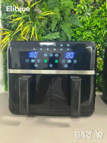 Двоен Air fryer T&G BEST COOKING 32847A0 - отделни LED дисплеи за всяка зона, снимка 15 - Фритюрници - 52502357