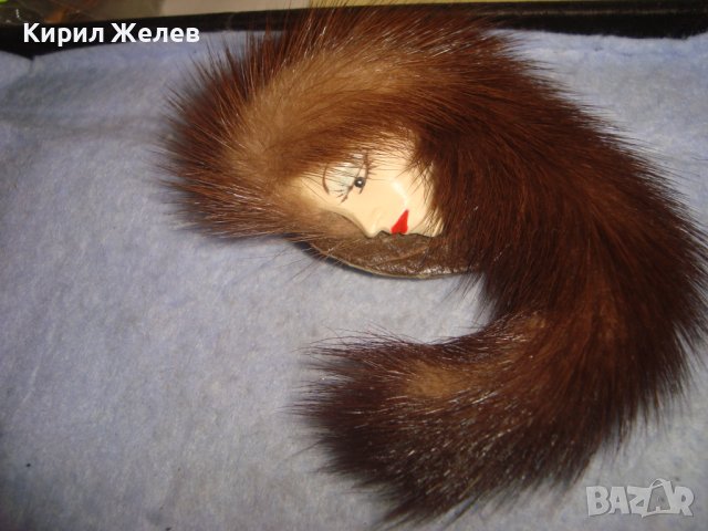 РАЗКОШНА АРТ БРОШКА с КОЖА от НОРКА ИЗКЛЮЧИТЕЛНО КРАСИВ ЕФЕКТЕН ВИНТИДЖ НАКИТ 29040, снимка 6 - Други - 37692296