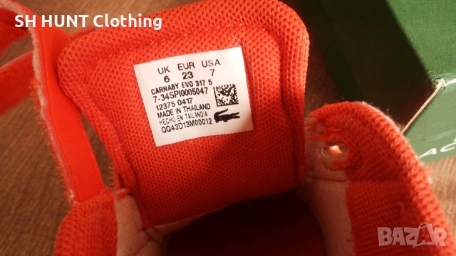 LACOSTE Carnaby Evo5 размер EUR 23 детски обувки 52-13-S, снимка 15 - Детски маратонки - 53047316