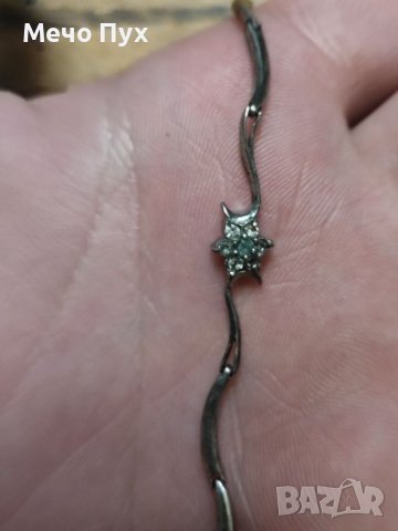 Сребърна полутвърда гривна (93), снимка 7 - Гривни - 39492706