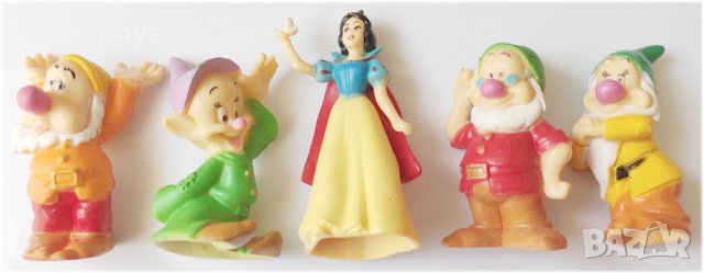 Снежанка с джуджета 5 броя, детска играчка комплект, снимка 1