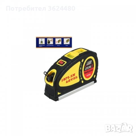 Лазерен нивелир в комбинация с ролетка, снимка 3 - Измервателни инструменти - 40158150