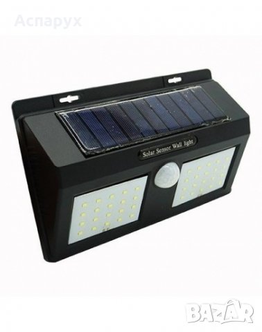 Соларна LED лампа със сензор за движение, 40 LED диода, снимка 2 - Соларни лампи - 32513953