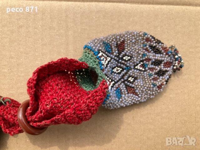 Стара кесия с мъниста пунгия, снимка 11 - Други ценни предмети - 32374778