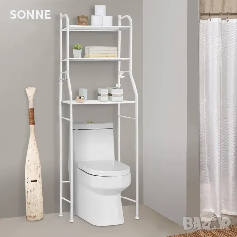 Стелаж за поставяне над тоалетна или пералня с горно отваряне, снимка 4 - Други - 49379646