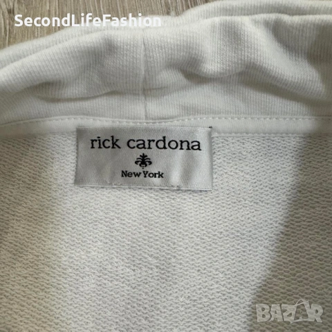 Дамски суитшърт Rick Cadrona Inspiration, памучен, размер L-XL, екрю, снимка 2 - Суичъри - 53102009