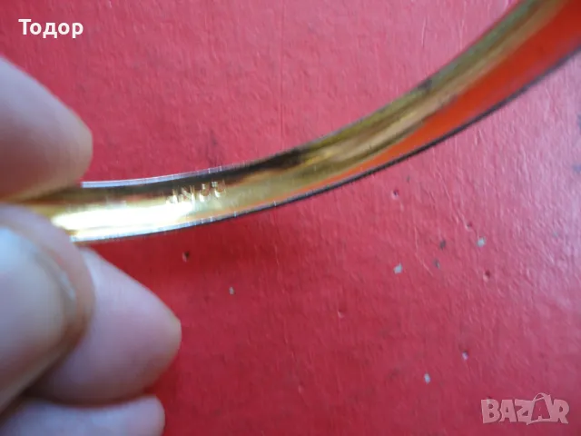 Позлатена гривна , снимка 3 - Гривни - 47534475