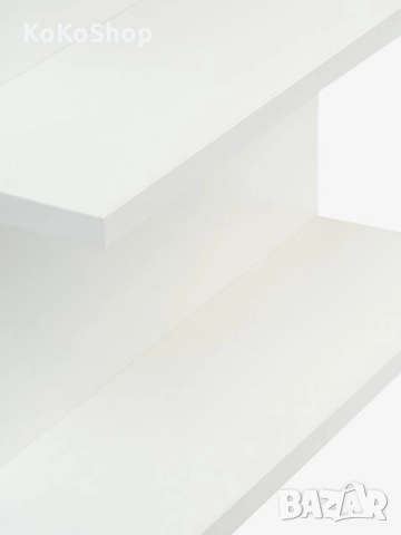 Бяла етажерка-40х80х13 см./бяла стенна етажерка/стенна етажерка, снимка 3 - Етажерки - 51945673