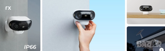 Reolink Argus 4 Pro 8MP 4K WiFi Камера с Батерия и 180° Панорама Wi-Fi 6, снимка 2 - IP камери - 51870461