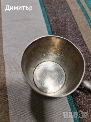 Уникална Сребърна чаша 1897г (19век), снимка 4 - Колекции - 36642244