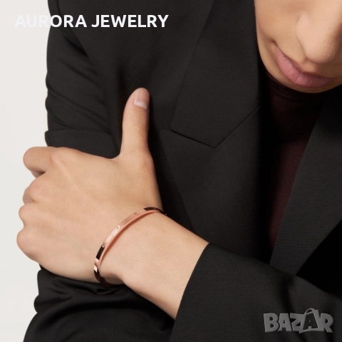 CARTIER Love Rose Gold Classic Small Model Гривна с Отверка, снимка 12 - Гривни - 52818720