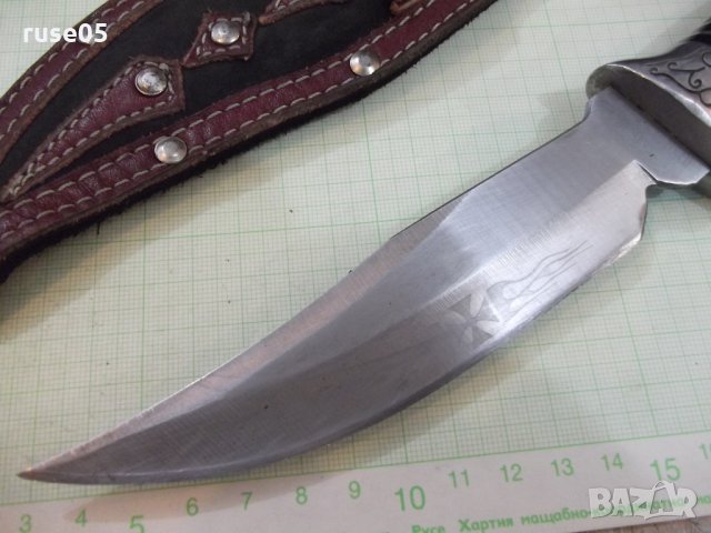 Нож "Columbia USA Saber" с кожена кания, снимка 5 - Ножове - 26338075