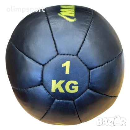 Медицинска топка от естествена кожа MAX, Made by Petra, 1,2,3 кг – професионално качество