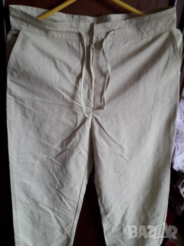 Дамски летен панталон с джобове светлорезидав по-къс, снимка 5 - Панталони - 28970247