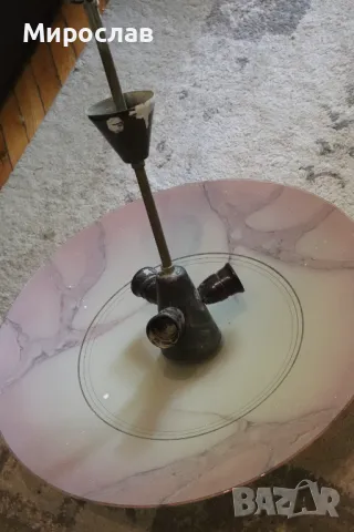 СТАР ПОЛИЛЕЙ ЛАМПА СОЦ РЕТРО , снимка 6 - Полилеи - 50241001