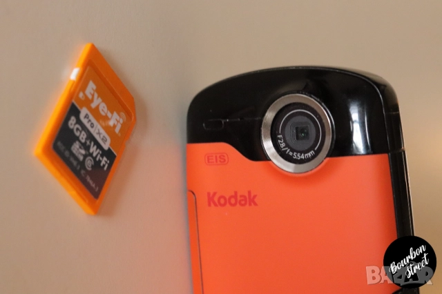 Kodak Playsport ZX3 - 1080p f/2.8 Екшън Камера + Подарък 8GB Eye-Fi карта, снимка 5 - Камери - 52289289