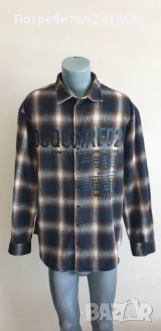DSQUARED2 Made in Italy / Cotton Oversize Mens Size 52 - L НОВО!  ОРИГИНАЛ! Мъжка Риза!, снимка 12 - Ризи - 50737030