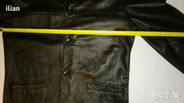 Мъжко кожено яке тип сако, снимка 10 - Якета - 27094317